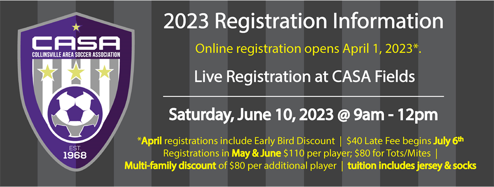 CASA 2023 Registration Information